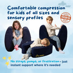 TED KANGAROO Sensory Soft Squeeze Seat – Calming Compression Chair for Kids with Sensory Needs, Washable Cover, Rocking Design