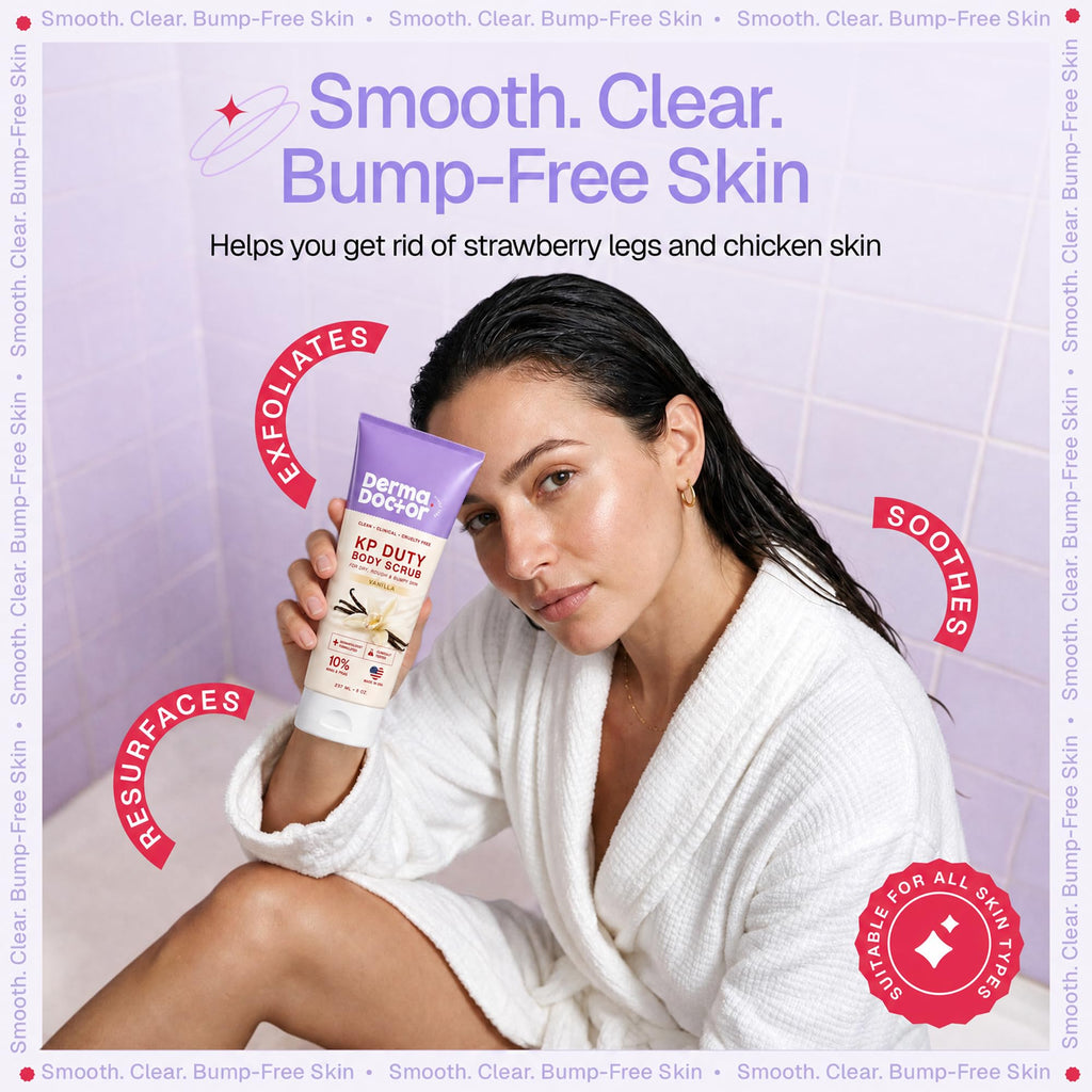 DERMAdoctor KP Bump Eraser Body Scrub, 10% AHAs + PHAs, Rough & Bumpy Skin