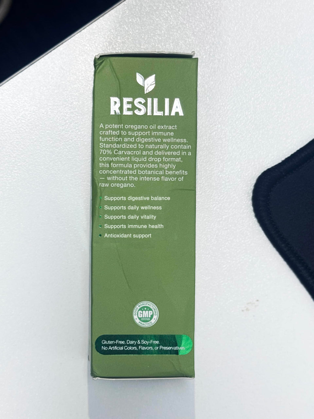Resilia Premium Oregano Oil Drops | 34 mg Oregano Oil Per Serving | Herbal Liquid Supplement | Non-GMO | Easy-to-Use Dropper | 60 ml