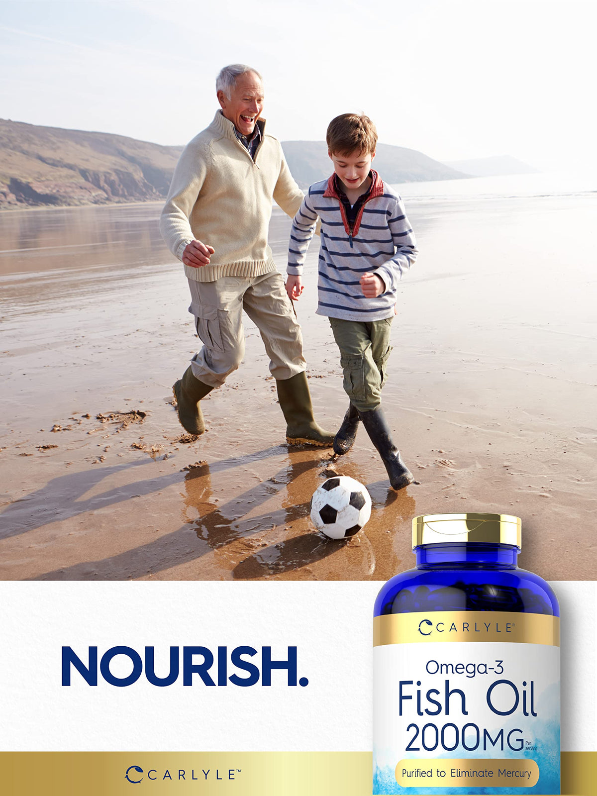 Carlyle Fish Oil Omega 3 Supplements | 2000mg | 320 Softgels | EPA & DHA