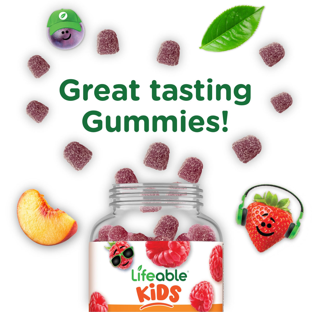 Lifeable Vitamin B12 for Kids | 1000 mcg | Great Tasting Vitamin B12 Gummies | Gluten Free, Vegan B12 Vitamins | B12 Vitamins for Energy, Mood and Nervous System Support | 90 Gummies