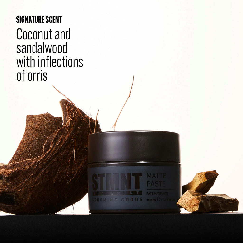 STMNT Grooming Goods Matte Paste 3.38 oz | All Day Strong Hold & High Volume | Hair Clay Paste For Men | Non-Greasy Formula | Texture Paste for Hair | Ideal for Dry & Damp Hair | Mens Hair Styling