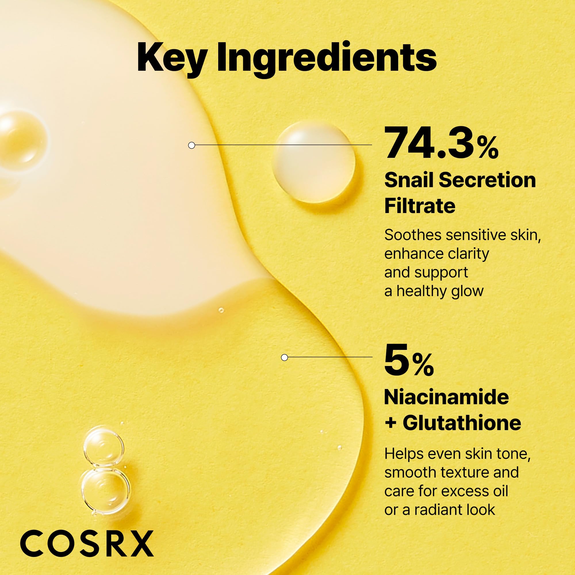Buy now COSRX Snail Mucin 74% + Niacinamide 5% Dual Essence, Anti Aging Face Serum for Dull Skin, Sensitive Skin, Korean Skin Care, 2.70 fl.oz / 80ml at indiglob india