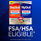 Buy now VICKS DayQuil & NyQuil High Blood Pressure Cold & Flu Relief Liquicap 48ct Co-Pack, Powerful Multi Symptom Daytime & Nighttime Medicine for Cold, Cough, and Flu Symptoms, 24ct DayQuil, 24ct NyQuil at indiglob india