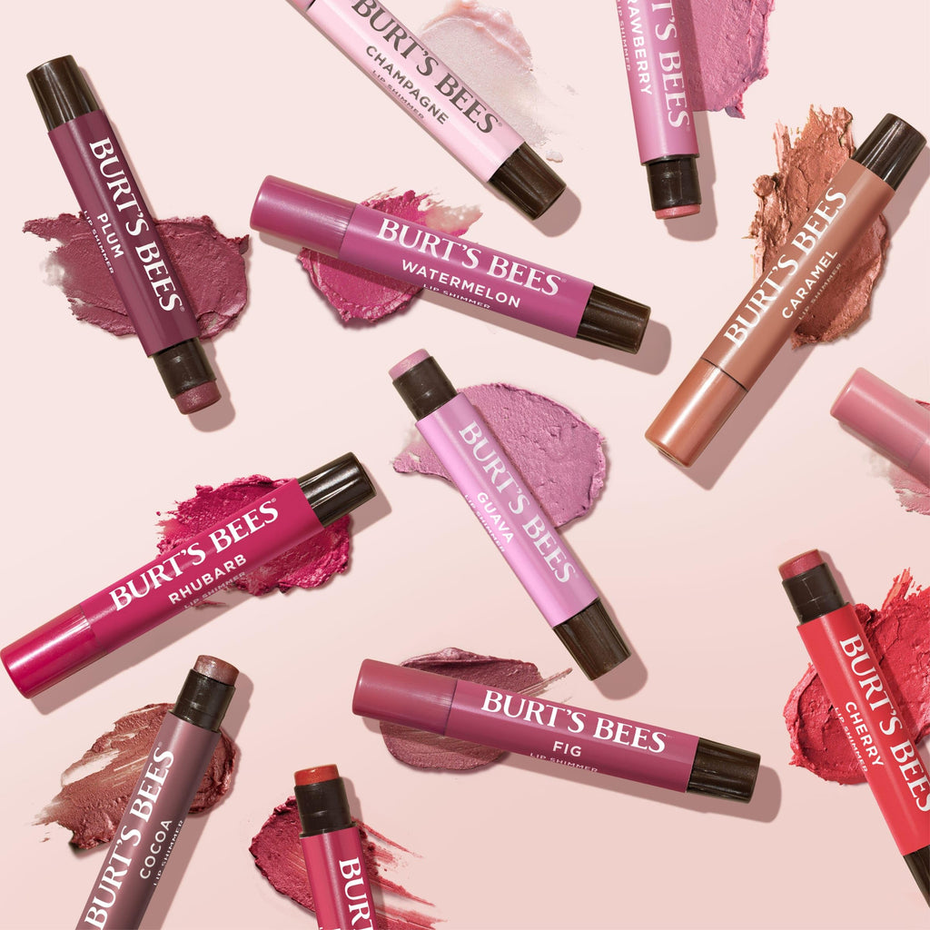 Buy now Burt's Bees Shimmer Lip Tint Set, Tinted Lip Balm Stick, Moisturizing for All Day Hydration with Natural Origin Glowy Pigmented Finish & Buildable Color, Caramel (4-Pack) at indiglob india