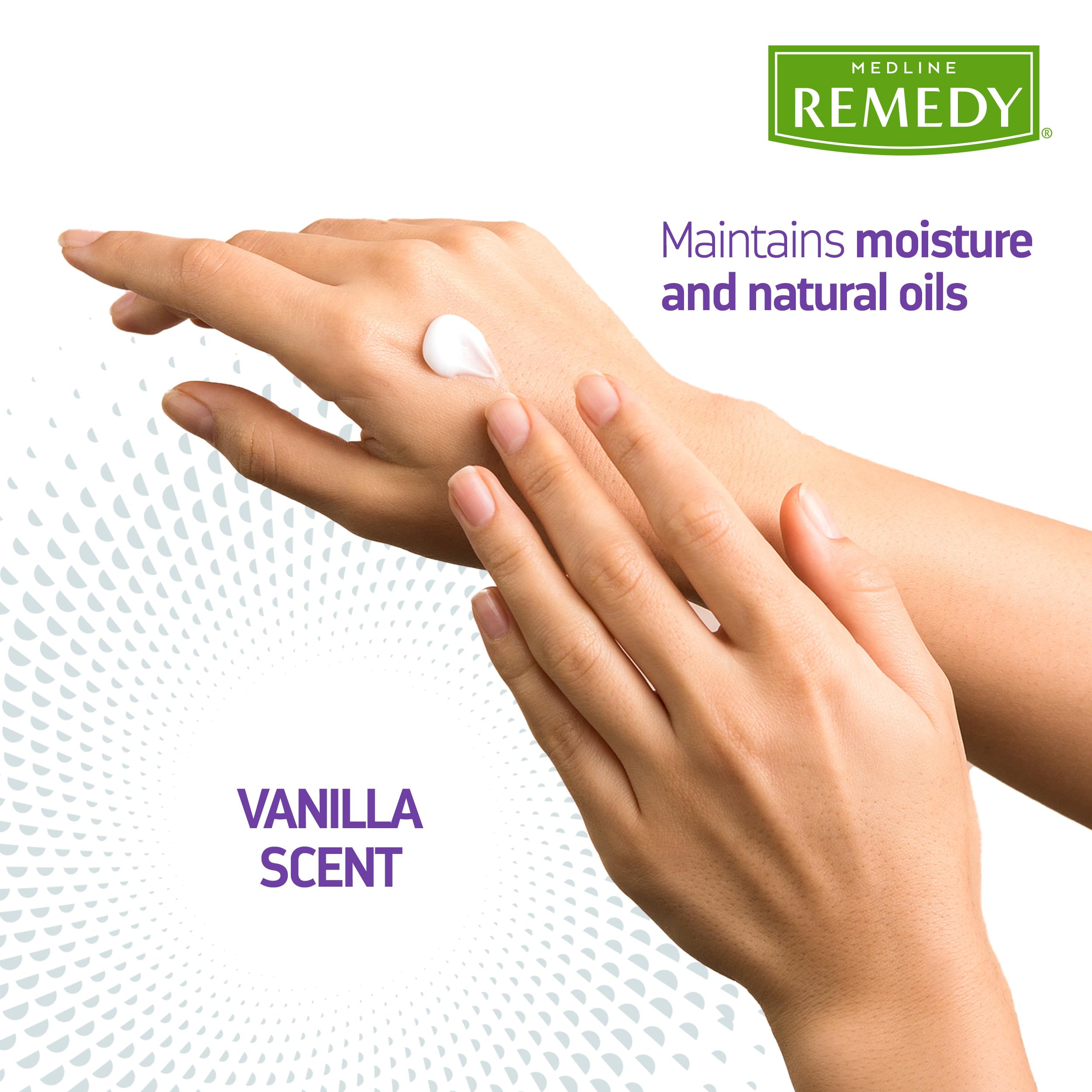 Buy now Medline Remedy Clinical Skin Cream, Vanilla Scent (16 fl oz), Moisturizing Face and Body Cream for All Ages, Paraben & Sulfate Free, Quick Absorbent Formula, Hypoallergenic Skin Moisturizer at indiglob india