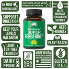Dihydroberberine Super Berberine Supplement. GlucoVantage® 200mg Capsule