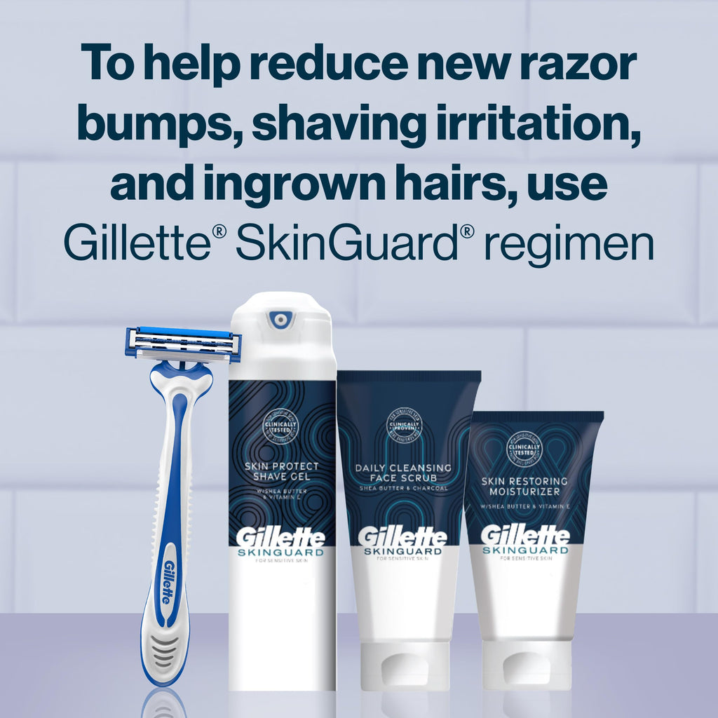 Buy now Gillette SkinGuard Razors for Men, Gillette Razor, 4 Count at indiglob india