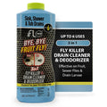 iFLO Bye Bye Fruit Fly Drain Cleaner & Eliminator, Mint Scent (1 Pack 32oz)