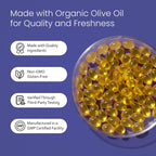 NaturaLife Labs Odorless Garlic – Concentrated 100:1 Garlic Extract with Olive Oil – 150 Softgels – Non-GMO, Gluten-Free