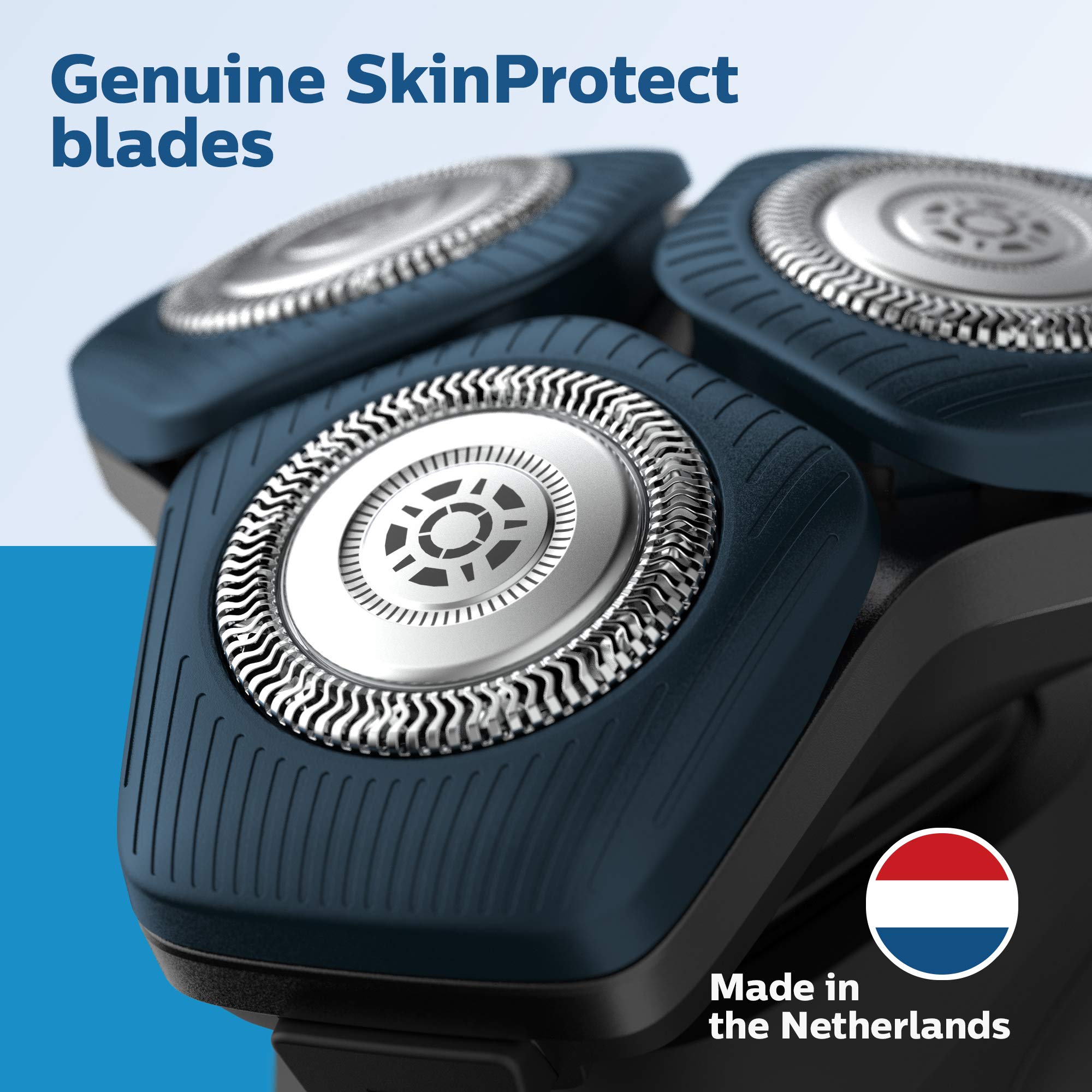 Philips Norelco Genuine Replacement Heads, 3 Count | 45 Self Sharpening SteelPrecision blades, Compatible with Series 5000 & 7000, SH71/52