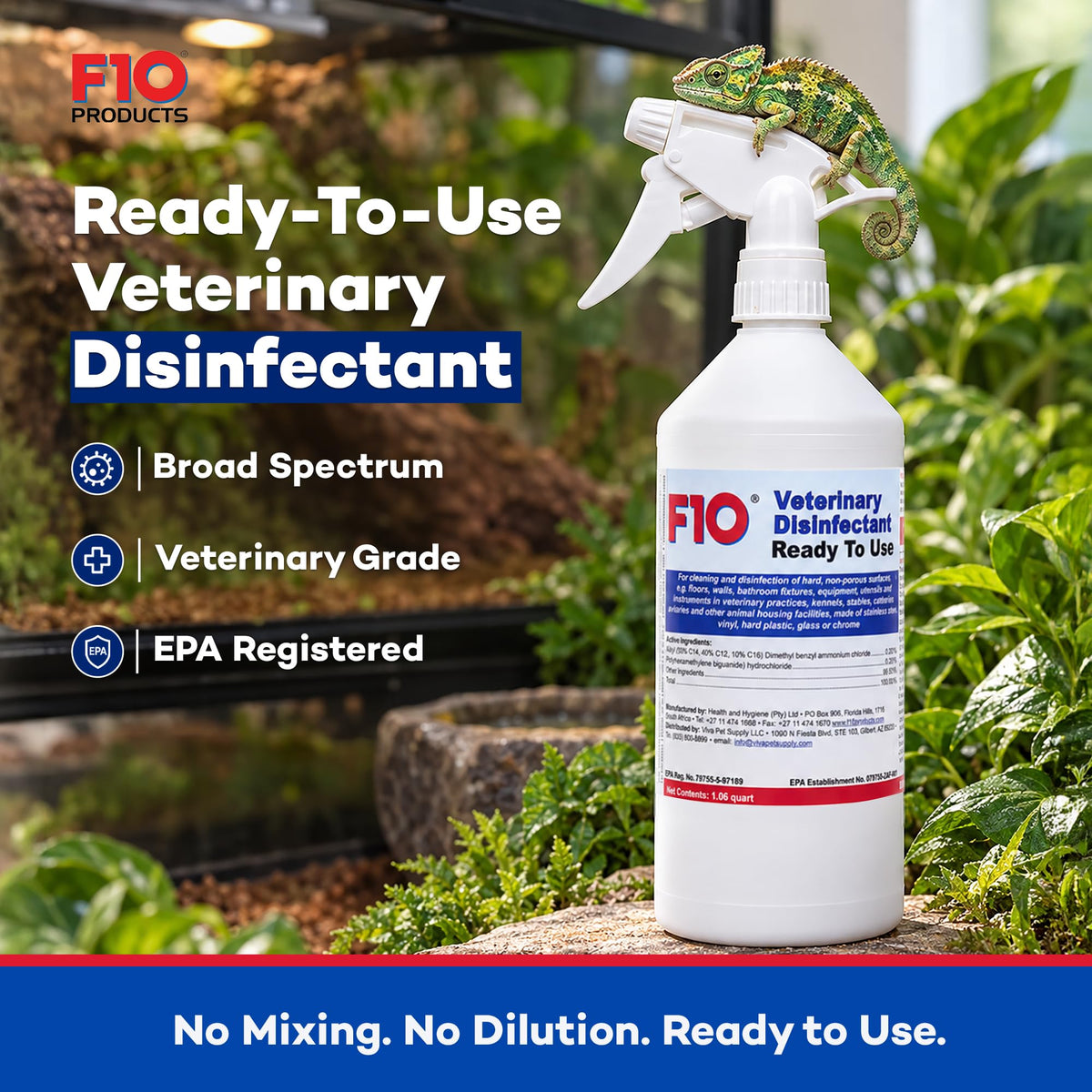 F10 Ready To Use Veterinary Disinfectant Spray - 1 Liter