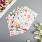 8 Pack Microfiber Cleaning Cloths (7" x 6") Multicolor Flower Glasses Cleaning Cloth for Eyeglasses, Camera Lens, Cell Phones, Laptops, LCD TV Screens and More