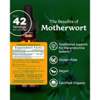 Buy now Herb Pharm Certified Organic Motherwort Liquid Extract for Endocrine System Support - 1 Ounce at indiglob india