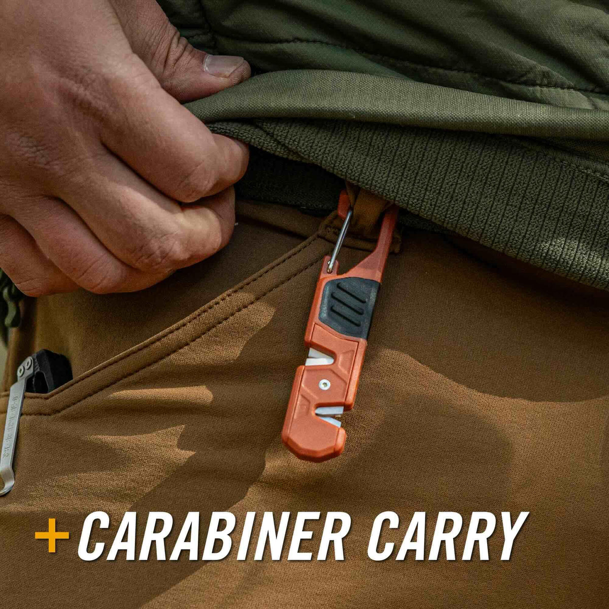 Gerber Edgefield Knife Sharpener, Dual Grit, Camping, Portable, Burnt Orange