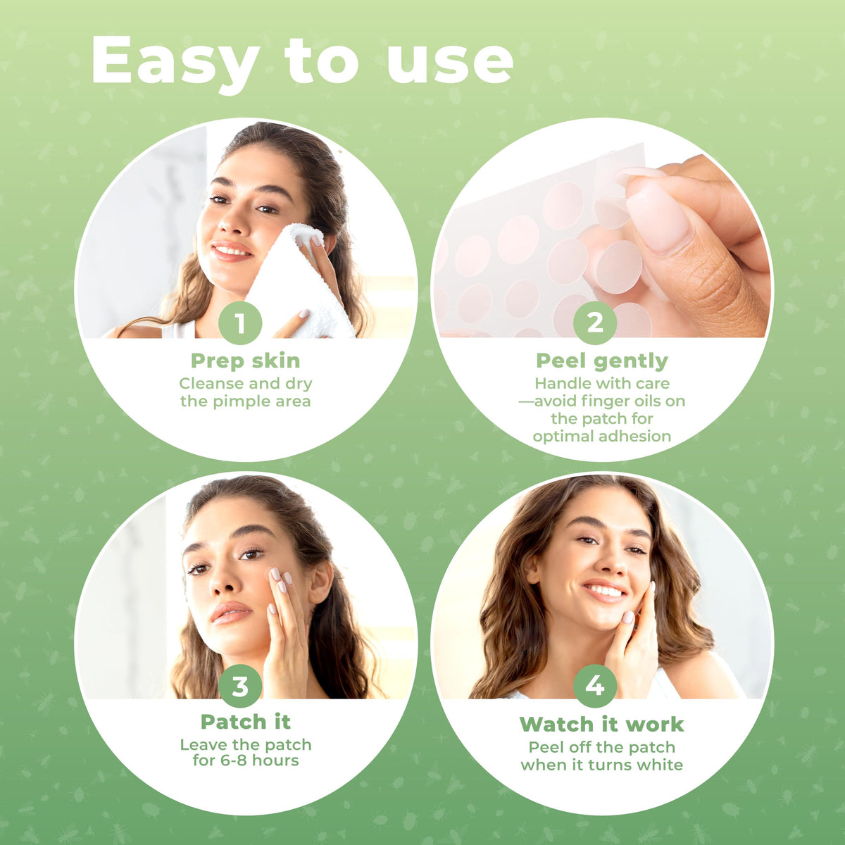Bug Bite Patches (60 Pack) Mosquito Bite Itch Relief for Kids (Hydrocolloid, Aloe Vera & Witch Hazel, Mosquito Patches for Skin, Bug Bite Itch Relief Stickers for Insect Bites (Skin Friendly)