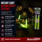 Ready America 27217 8-Hour Emergency Lightsticks, Green (2 Pack)