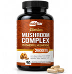 NutriFlair 10 Mushroom Complex Supplement 2600mg, 90 Capsules | Made in USA