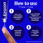 Eroxon Erectile Dysfunction Treatment Gel, 4 Single Use Tubes