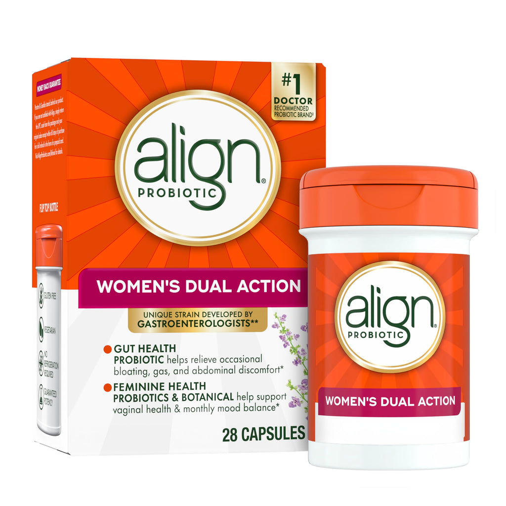 Align Probiotic, Womens Dual Action, Vaginal Probiotics for Women, Womens Probiotic for Vaginal Health Support, with Probiotics for Digestive Health, 42 Probiotic Capsules
