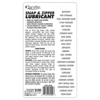 STAR BRITE Snap & Zipper Lubricant - Clear, Non-staining for Clothes, Jeep Tops, Wetsuits, Dive Suits, Gear Bags, Coolers, Biminis, Cushion Covers & More 1.75 OZ (089102)