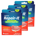 Buy now Dentemp Repair Kit - Repair-It Advanced Formula Denture Repair Kit - Repairs Broken Dentures, Mends Cracks and Replace Loose Teeth Pack of 3 (12 Repairs) at indiglob india