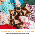 NICEMOVIC 10 Pcs Blindfold Sleep Eye Masks for Party Games Adults Couples Travel, Party Favors for Men Adults, Individually Wrapped Sleep Masks Bulk for Women Men Kids, Eye Covers for Sleeping (Black)