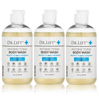 Dr. Lift Antibacterial Body Wash, Lemon, Spirulina, Vegan, 8 Fl Oz | Refreshing Scent, Citric Acid, Hydrating Moisturizing Formula, Paraben & Phthalate Free