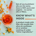 SeabuckWonders Organic Sea Buckthorn Oil Omega-7 Complete, 30 Softgels | 15 Day Supply, with Omega 3, 6 & 9, Supports Hair, Skin & Nails, 100% Pure with Zero Filler Oil
