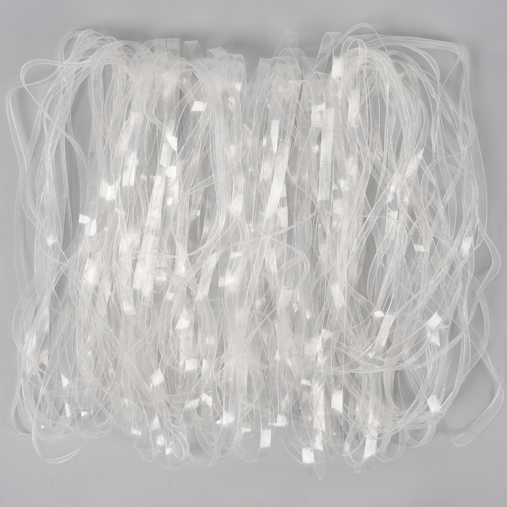 Rubber Bands Large 8inx0.2in Clear Elastic Band 50Pcs for Balloon Arch