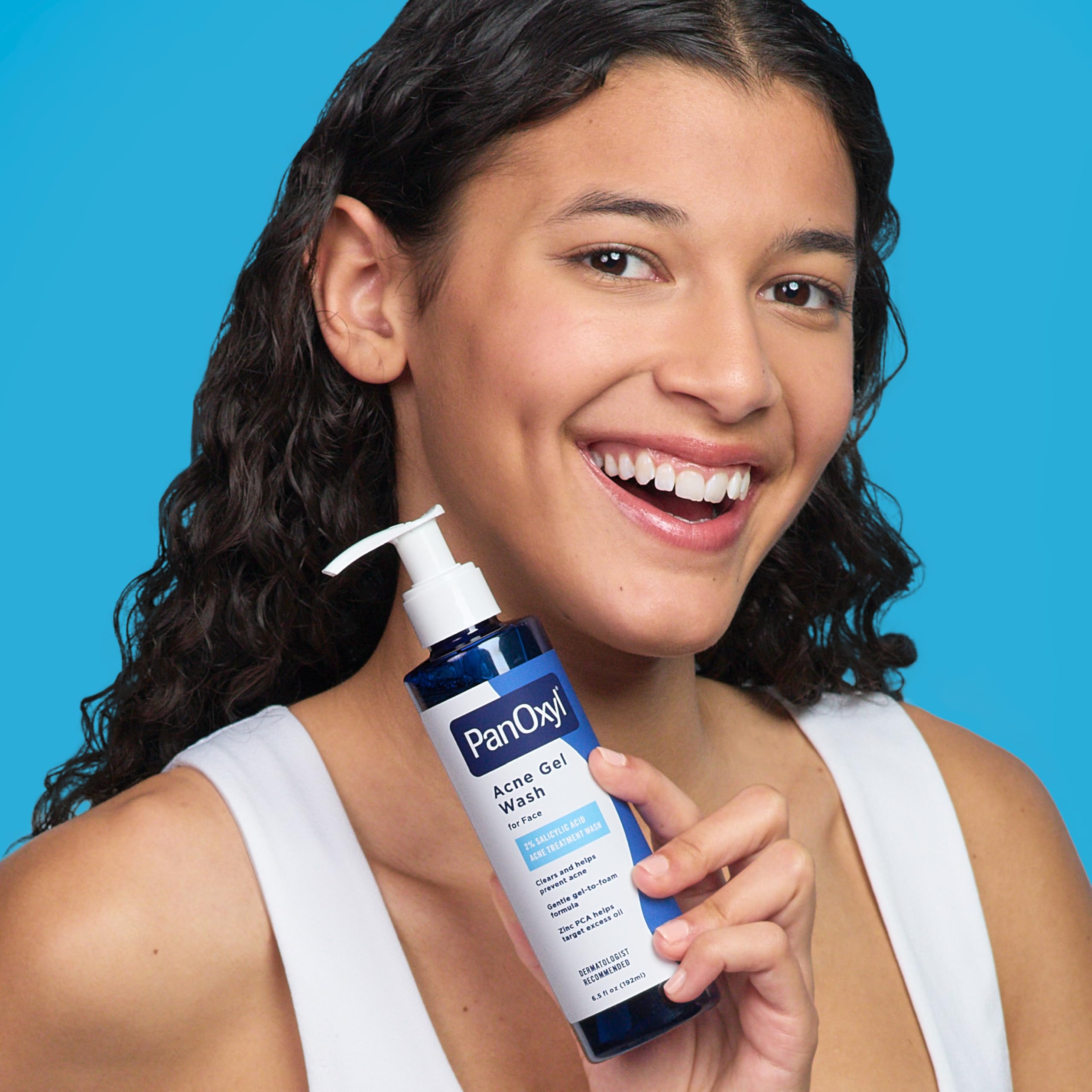 PanOxyl Acne Gel Wash, 2% Salicylic Acid, For Face, 6.5 fl oz | Gel-to-Foam Cleanser, Clears & Helps Prevent Acne, Mattifies with Zinc PCA, Reduces Redness, Nourishes Skin, All Skin Types