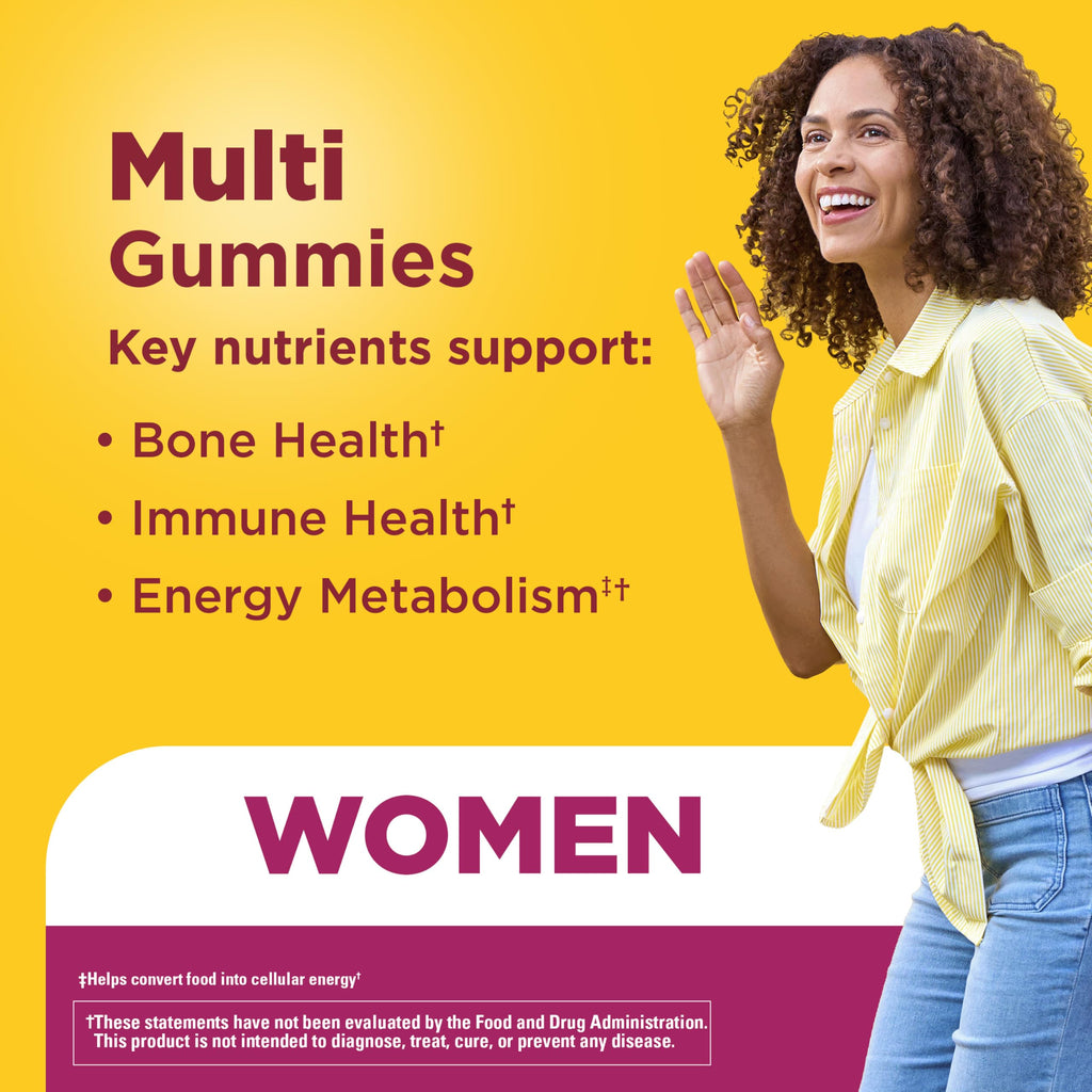 Nature Made Multivitamin for Women, 70 Multi Vitamin Gummies | Womens Gummy Multivitamins for Daily Nutritional Support, Strawberry Flavored, 35 Day Supply