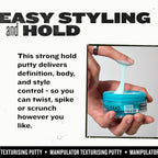 TIGI Bed Head Manipulator Texturizing Putty, Firm Hold Styling Putty for Short to Medium Hair, 2.01 oz