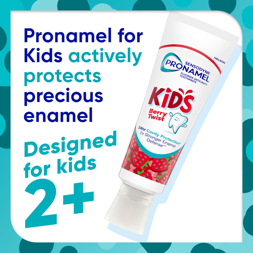 Sensodyne Pronamel Kids Berry Twist Toothpaste, 4 oz (2 Pack)