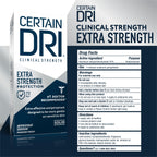 Certain Dri Extra Strength Clinical Antiperspirant, 1.7 oz | 24-Hour Underarm Sweat & Odor Protection for Excessive Sweating, Maximum Deodorant for Men & Women, Powder Fresh Scent