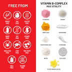 NatureWise Vitamin B Complex for Women and Men - with Folic Acid Biotin B1 B2 B3 B6 B12 - Support Cellular Energy & Mental Clarity - Gluten & Dairy Free - 60 Softgels[2-Month Supply]