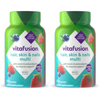 Vitafusion Hair Skin and Nails Vitamins | Biotin 5000mcg | 135 Gummies | for Women and Men | Berry Flavor | Gluten-Free Adult Gummy Multivitamin Supplement