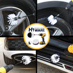 Buy now Hiware 4 Pcs Drill Brush Car Detailing Kit with Extend Attachment, Soft Bristle Power Scrubber Brush Set for Cleaning Car, Boat, Seat, Carpet, Upholstery and Shower Door - White at indiglob india