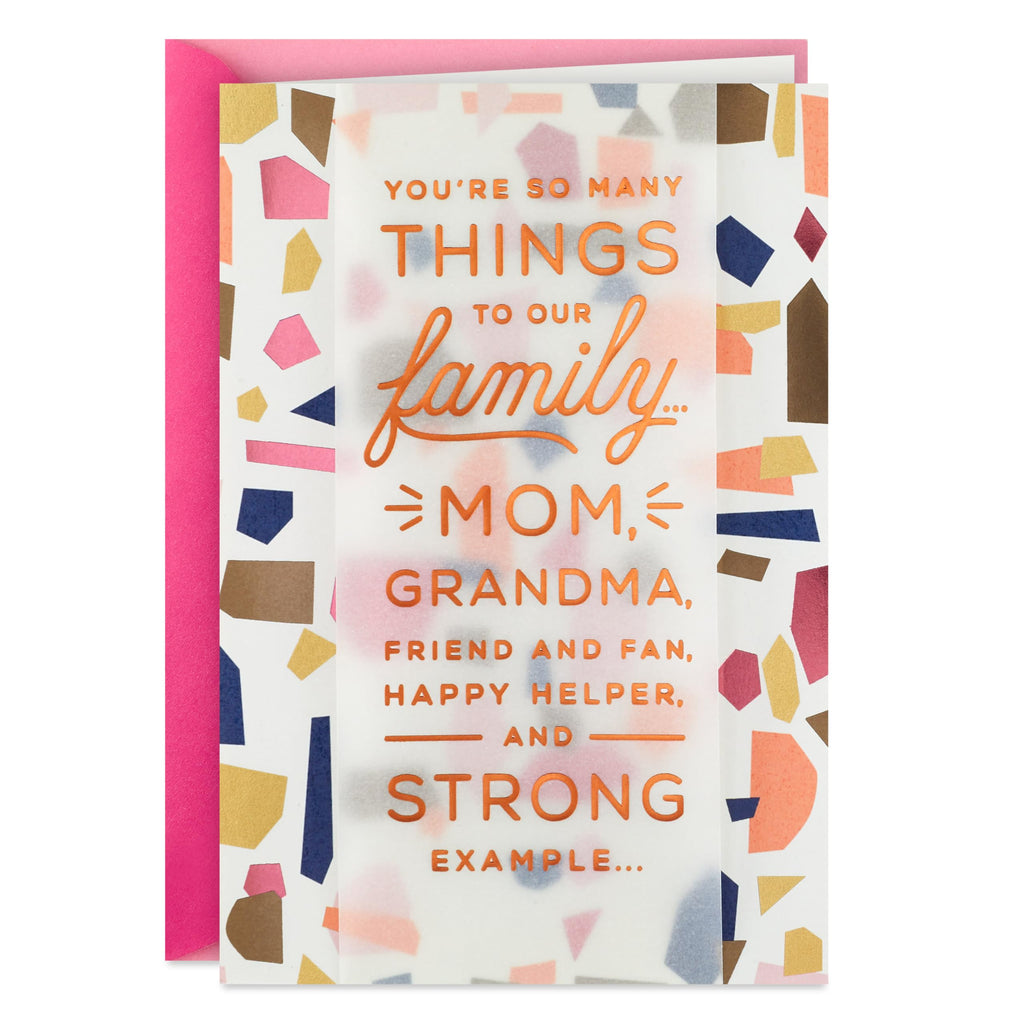 Hallmark Birthday Card for Mom (You're So Many Things To Our Family)