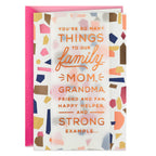 Hallmark Birthday Card for Mom (You're So Many Things To Our Family)