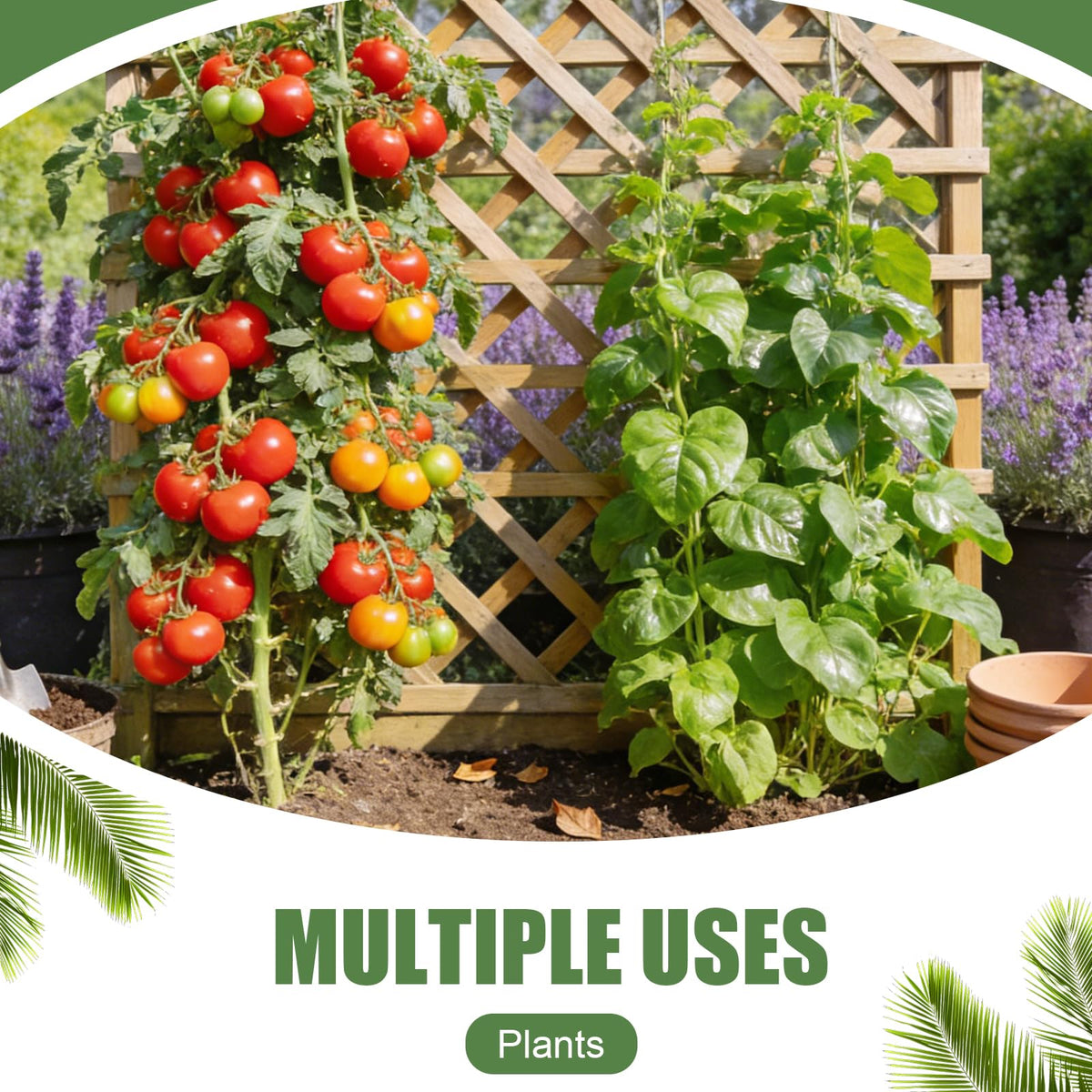 984FT Total (2 Rolls, 492FT Each) Garden Twist Ties with Cutter, Plant Ties for Tomatoes & Vines, Reusable Garden Ties for Gardening, Cable Management & Home Organization