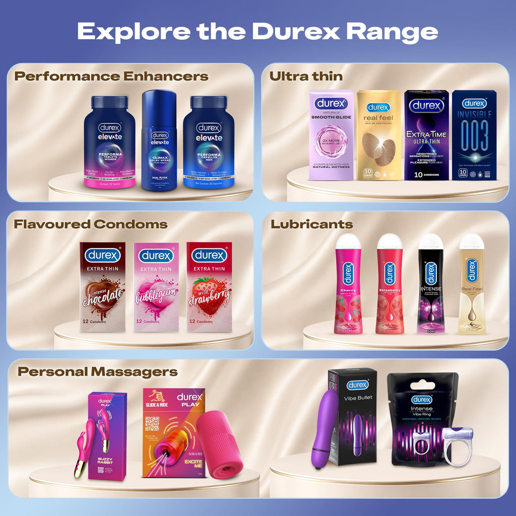 Durex Invisible Super Ultra Thin Condoms for Men - 10 Count - Packaging May Vary
