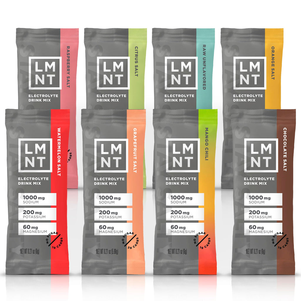 Buy now LMNT Zero Sugar Electrolytes - Sample Pack | Drink Mix | 8-Count at indiglob india