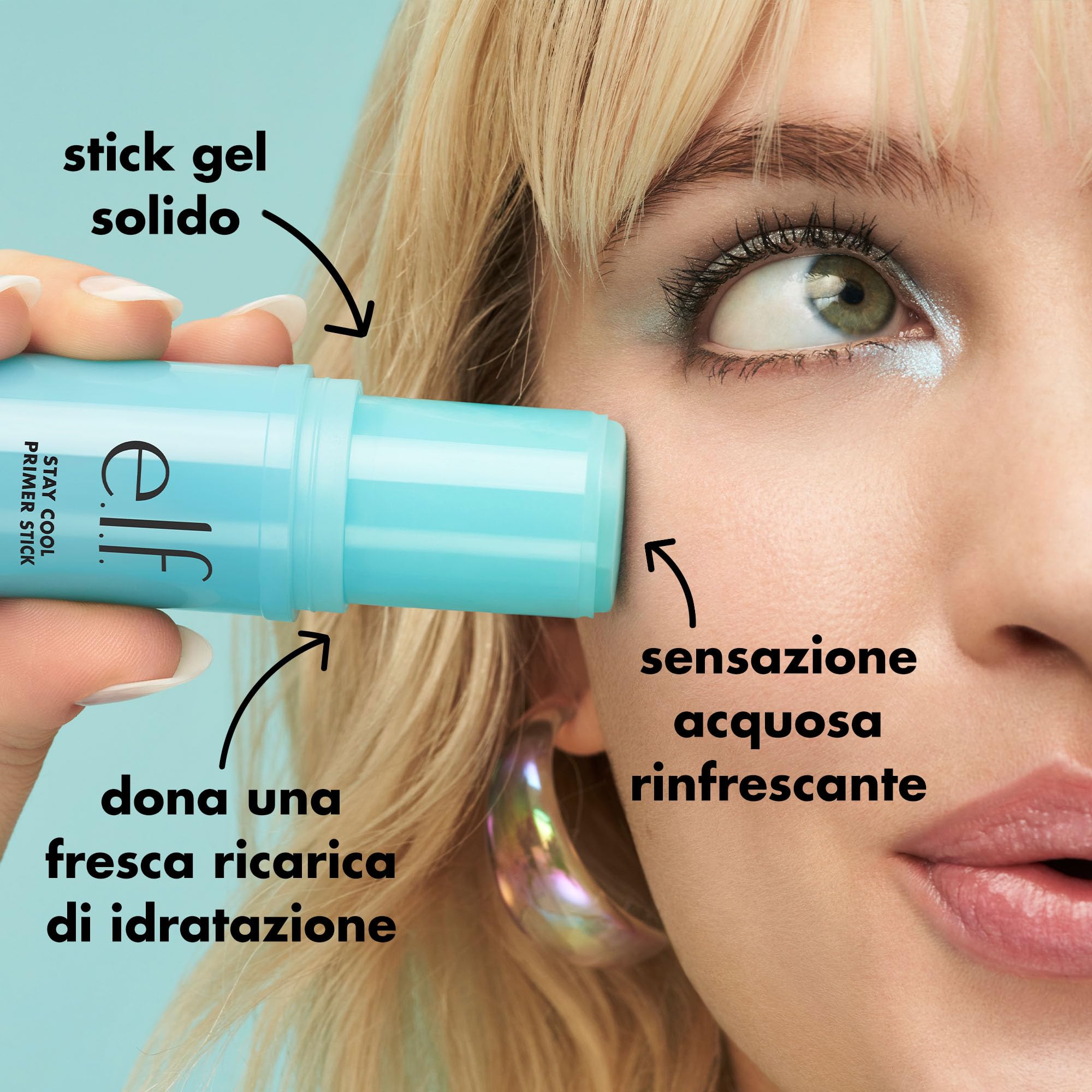 Buy now e.l.f. Stay Cool Primer Stick, Hydrating Gel Primer Preps Skin For Makeup, Imparts A Cooling Feel, Infused With Aloe Water, Vegan & Cruelty-Free at indiglob india