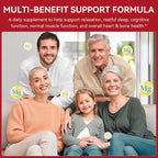 Magnesium Glycinate Gummies (Raspberry) 600mg, Sugar Free with Magnesium L-Threonate, Calcium, Potassium, Vitamin D3, B6 & CoQ10, High Absorption Support for Relaxation,Muscles & Energy, 120 Count