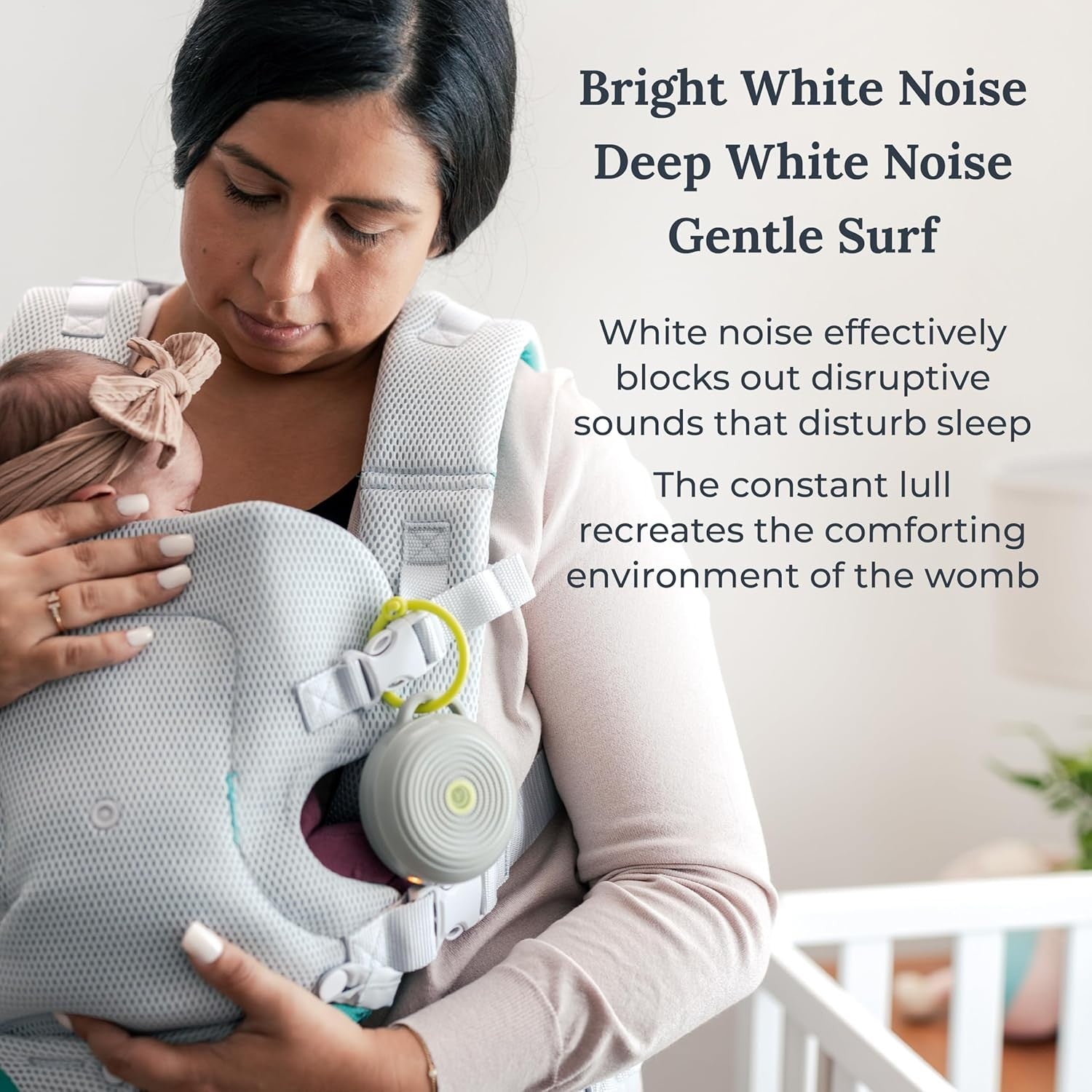 Buy now Yogasleep Hushh Portable White Noise Sound Machine for Baby, 3 Soothing Natural Sounds with Volume Control, Compact Size, Noise Canceling for Sleep Aid, Office Privacy, & Meditation, Registry Gift at indiglob india