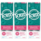Tom's of Maine Sensitive and Whitening Toothpaste, Mint, 3 Pack, 4 oz