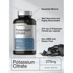 Horbäach Potassium Citrate Supplement 275 mg | 400 Capsules