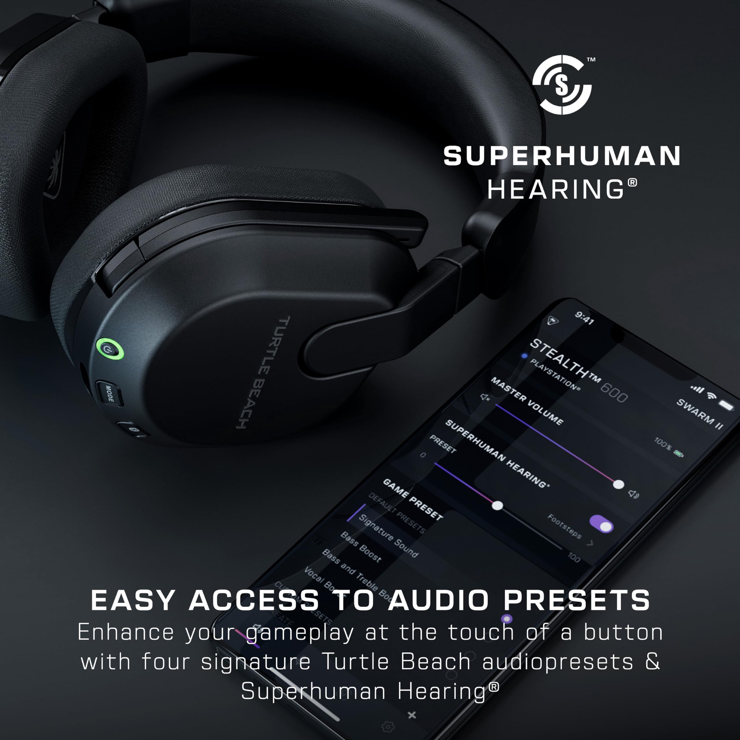 Buy now Turtle Beach Stealth 500 Wireless Amplified Gaming Headset for PS5, PS4, PC, Nintendo Switch, & Mobile ƒ?? Black (Renewed) at indiglob india