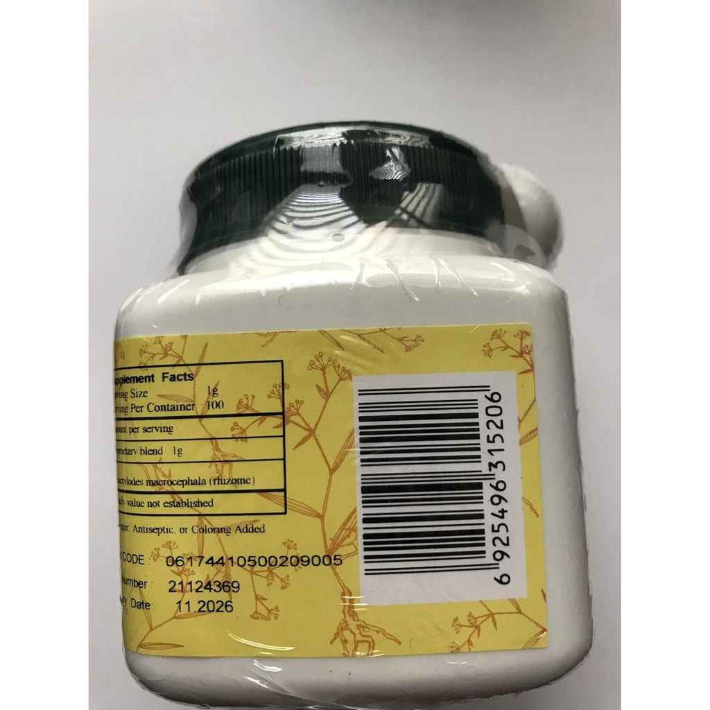 Buy now Bai Zhu - Bai-zhu Atractylodes Rhizome, 100 Grams,(E-Fong) at indiglob india